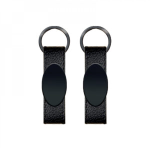 2403 Çift Taraflı Metal Suni̇ Deri̇ Anahtarlık