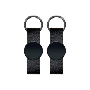 2405 Çift Taraflı Metal Suni̇ Deri̇ Anahtarlık