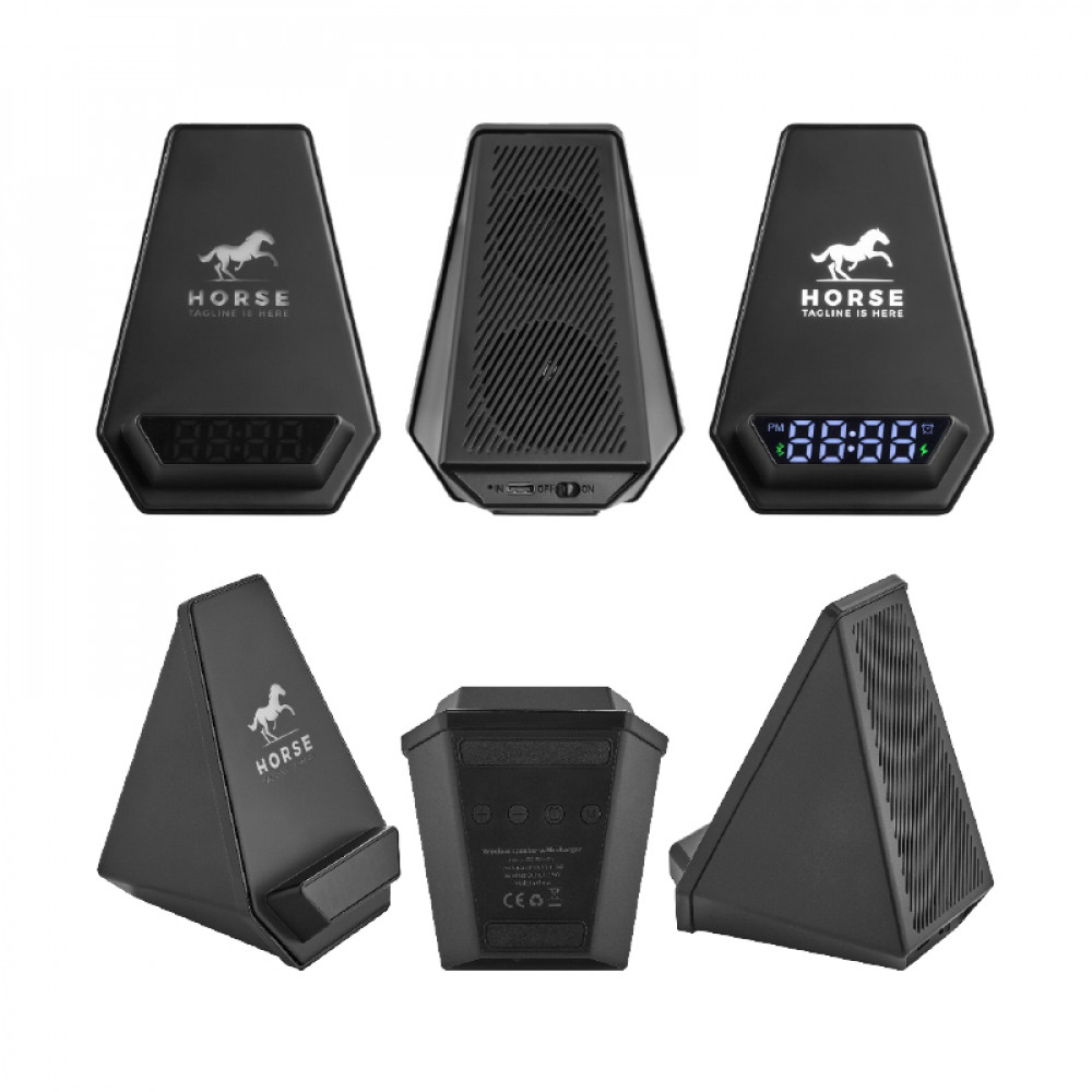 4240 Wireless Şarj & Hoparlör & Dijital Saat - Görsel 6